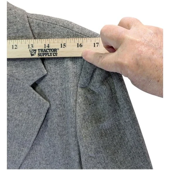 VTG Classic Women's PENDLETON Grey 100% Virgin Wool Blazer Size 10 Made In USA - Picture 3 of 9